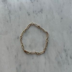 14K Paperclip Bracelet